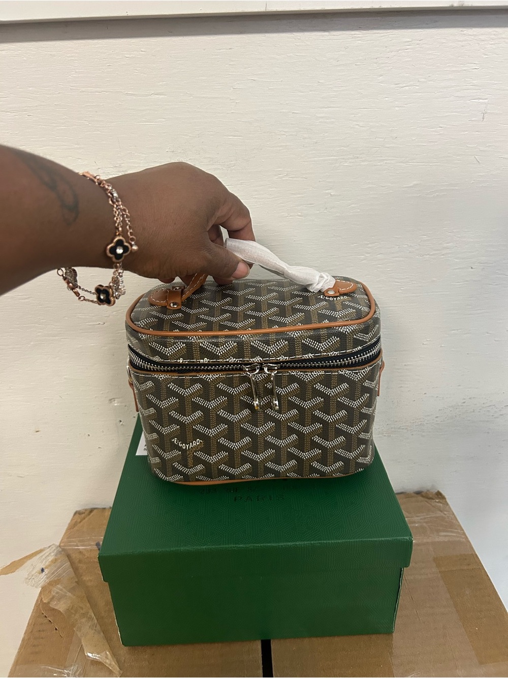 Inspired toiletry bag